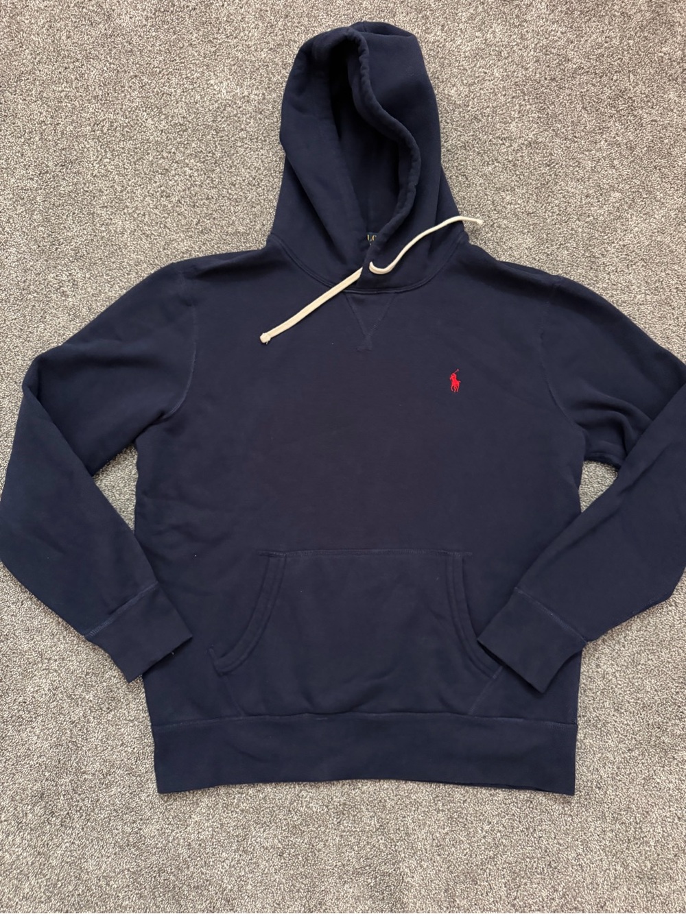 Men’s Polo Ralph Lauren Signature Fleece Pullover Hoodie - Navy Blue